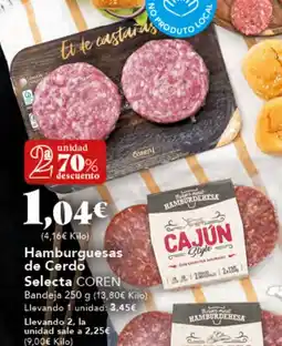 Gadis COREN Hamburguesas de Cerdo Selecta oferta