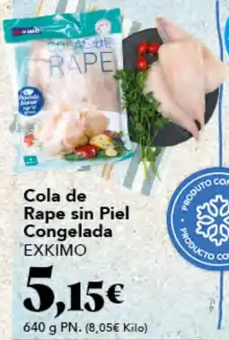 Gadis EXKIMO Cola de Rape sin Piel Congelada oferta
