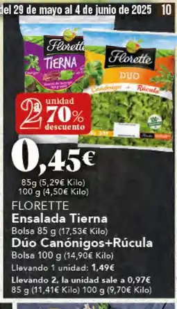 Gadis FLORETTE Ensalada Tierna oferta