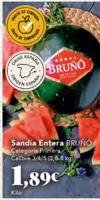 Gadis BRUÑÓ Sandía Entera oferta