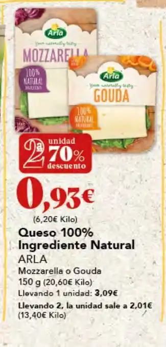 Gadis ARLA Queso 100% Ingrediente Natural oferta
