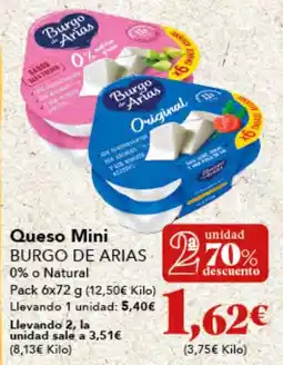 Gadis BURGO DE ARIAS Queso Mini oferta