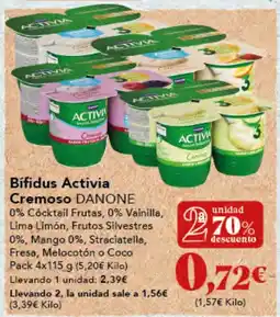 Gadis DANONE Bifidus Activia Cremoso oferta