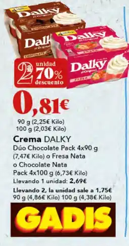 Gadis DALKY Crema oferta