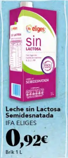 Gadis IFA ELIGES Leche sin Lactosa Semidesnatada oferta