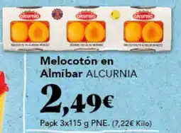 Gadis ALCURNIA Melocotón en Almíbar oferta
