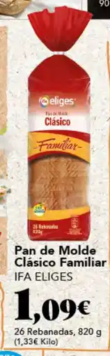 Gadis IFA ELIGES Pan de Molde Clásico Familiar oferta