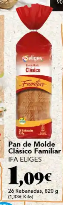 Gadis IFA ELIGES Pan de Molde Clásico Familiar oferta