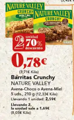 Gadis NATURE VALLEY Barritas crunchy oferta