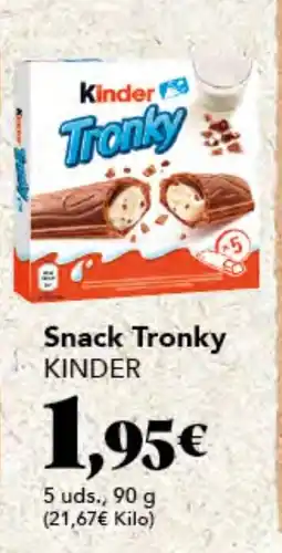 Gadis KINDER Snack Tronky oferta