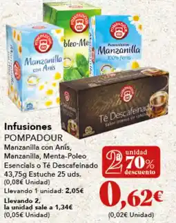Gadis POMPADOUR Infusiones oferta