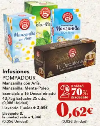 Gadis POMPADOUR Infusiones oferta