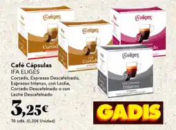 Gadis IFA ELIGES Café Cápsulas oferta