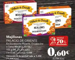 Gadis PALACIO DE ORIENTE Mejillones oferta