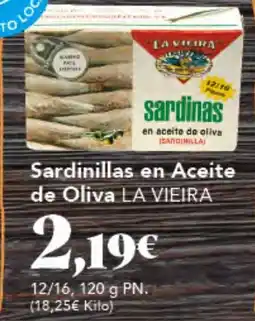 Gadis LA VIEIRA Sardinillas en Aceite de Oliva oferta