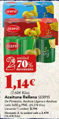 Gadis SERPIS Aceituna Rellena oferta