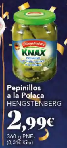 Gadis HENGSTENBERG Pepinillos a la Polaca oferta
