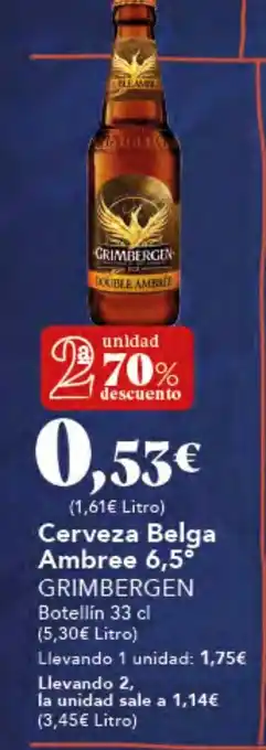 Gadis GRIMBERGEN Cerveza Belga oferta