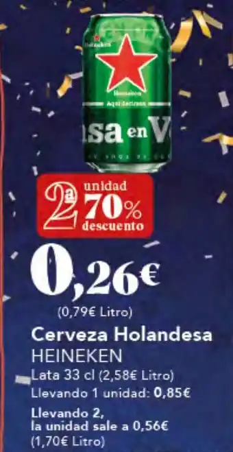 Gadis HEINEKEN Cerveza Holandesa oferta