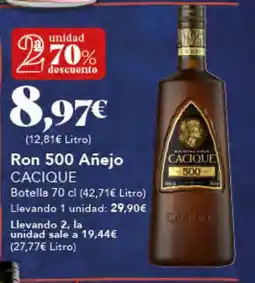Gadis CACIQUE Ron 500 Añejo oferta