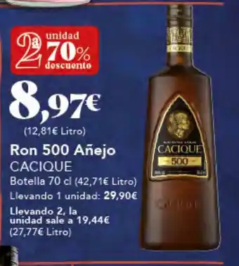 Gadis CACIQUE Ron 500 Añejo oferta