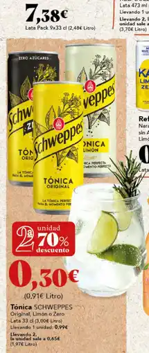 Gadis SCHWEPPES Tónica oferta
