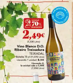 Gadis TEIXADAL Vino Blanco D.O. Ribeiro Treixadura oferta