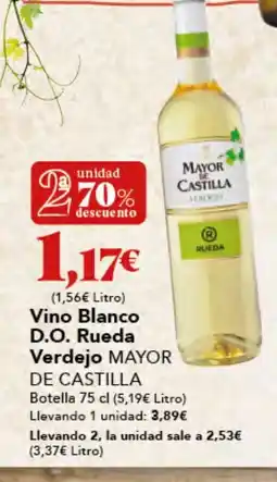 Gadis MAYOR CASTILLA Vino Blnaco D.O Rueda Verdejo oferta