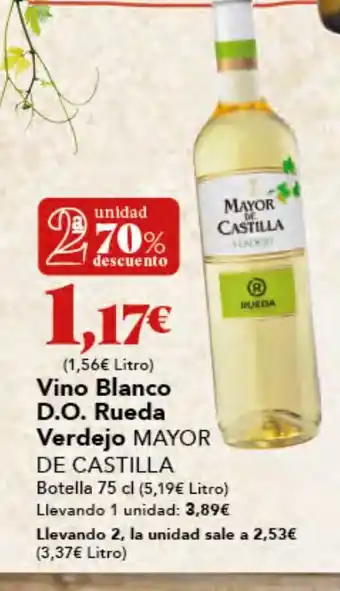 Gadis MAYOR CASTILLA Vino Blnaco D.O Rueda Verdejo oferta