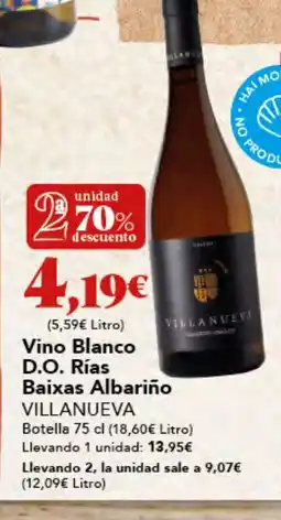 Gadis VILLANUEVA Vino Blanco D.O. Rías Baixas Albariño oferta