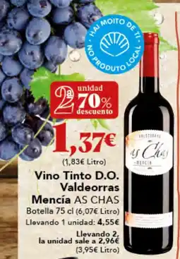 Gadis AS CHAS Vino Tinto D.O. Valdeorras oferta