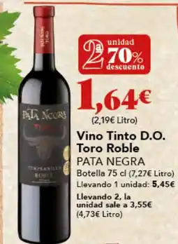 Gadis PATA NEGRA Vino Tinto D.O. Toro Roble oferta