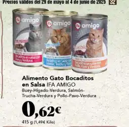 Gadis IFA AMIGO Alimento Gato Bocaditos en Salsa oferta