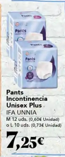 Gadis IFA UNNIA Pants Incontinencia Unisex Plus oferta