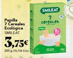 Gadis SMILEAT Papilla 7 Cereales Ecológica oferta