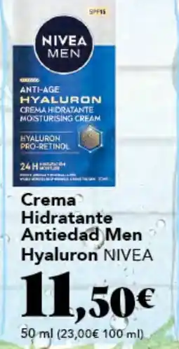 Gadis NIVEA Crema Hidratante Antiedad Men Hyaluron oferta