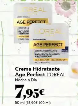 Gadis L'ORÉAL Crema Hidratante Age Perfect oferta