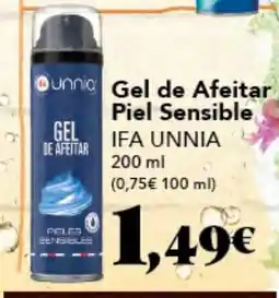 Gadis IFA UNNIA Gel de Afeitar Piel oferta