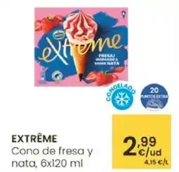 Aliprox EXTRÊME Cono de fresa y nata oferta