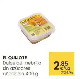 Aliprox EL QUIJOTE Dulce de mebrillo sin azúcares añadidos oferta