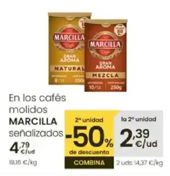 Aliprox MARCILLA En los cafés molidos oferta