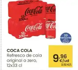 Aliprox COCA COLA Refresco de cola original o zero oferta