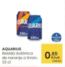 Aliprox AQUARIUS Bebida isotónica de naranja o limón oferta
