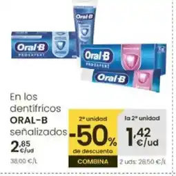 Aliprox ORAL B En los dentifricos oferta