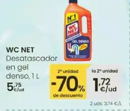 Aliprox WC NET Desatascador en gel denso oferta