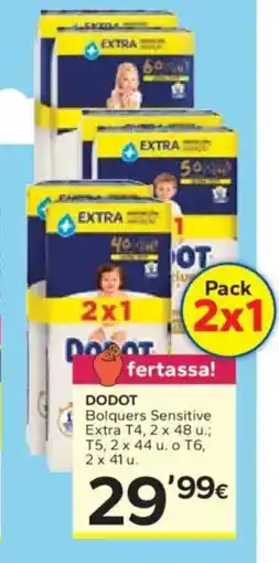Caprabo DODOT Bolquers Sensitive Extra oferta