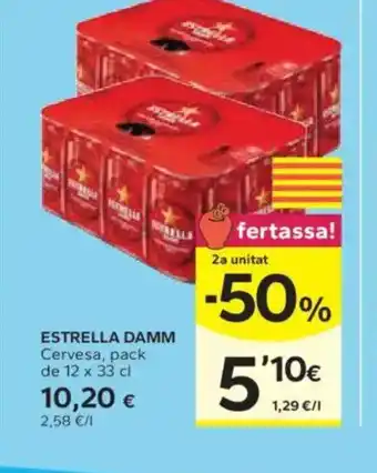 Caprabo ESTRELLA DAMM Cerveza oferta