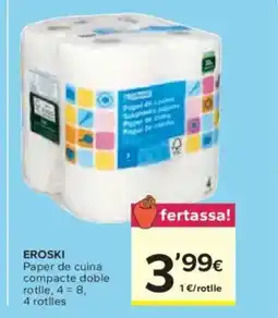 Caprabo EROSKI Paper de cuina compacte doble rotile oferta