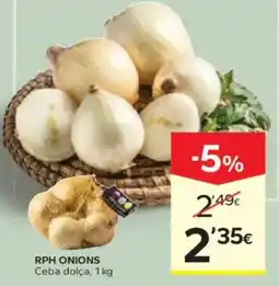 Caprabo RPH ONIONS Ceba dolça oferta