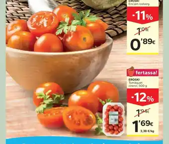 Caprabo EROSKI Tomàquet cirerol oferta